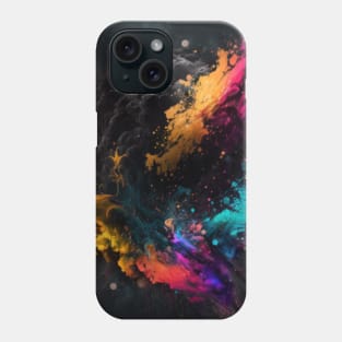 Color explosion, Colorful, With pattern, Space Phone Case