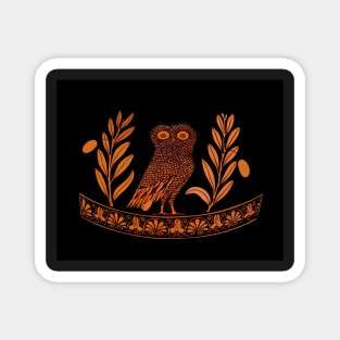 Attic Red-Figure Kalpis Owl Athena Olive Magnet