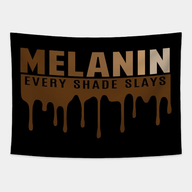 Melanin, Every Shade Slays | Black Woman | African American | Black Lives Tapestry by UrbanLifeApparel