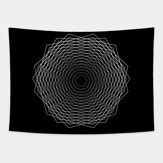 Hexagon Fade Tapestry by Sirenarts