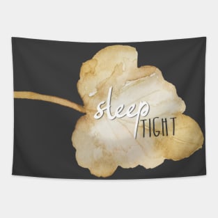 Sleep Tight watercolour leaf - autumn and winter home décor and accessories Tapestry