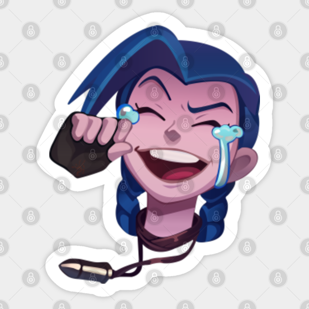 Jinx laugh emote - Jinx - Sticker