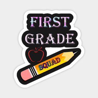 First Grade Squad, Great for Students, Teachers, Classroom Decor, Parents of 1st Graders Going Back to School Magnet