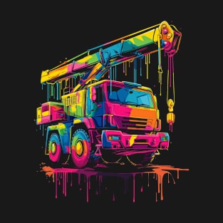 Crane Operator Driver Construction Pop Art T-Shirt