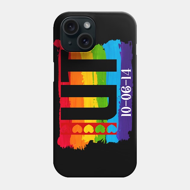 Utah Gay Marriage Date Phone Case by Blood Moon Design