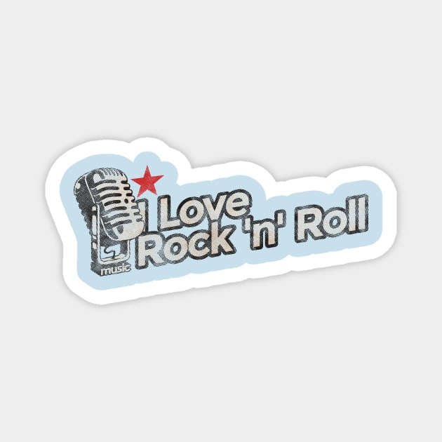 I Love Rock 'n' Roll - Vintage Karaoke song Magnet by G-THE BOX