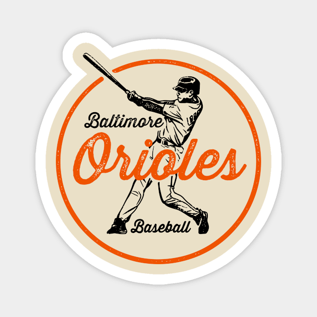 Vintage Orioles Magnet by Throwzack