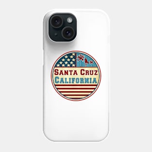 Surfing Santa Cruz California Ocean Surf Palms Surfer Phone Case