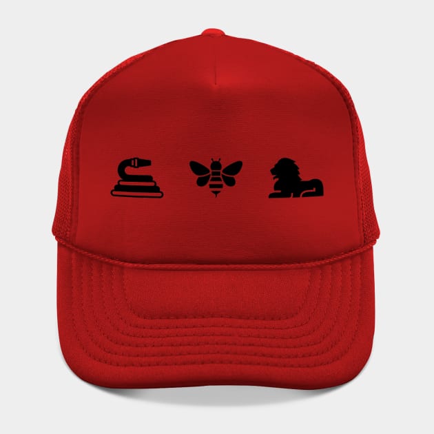 Hose Bee Lion Funny Meme Icons Silhouette for Kids Men & Women Silhouette Art Hat TeePublic