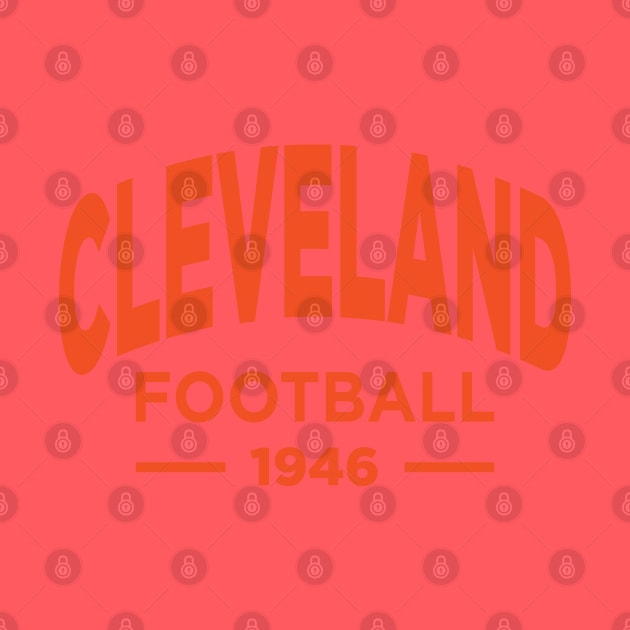 Cleveland Browns Football by Fourteen21 Designs