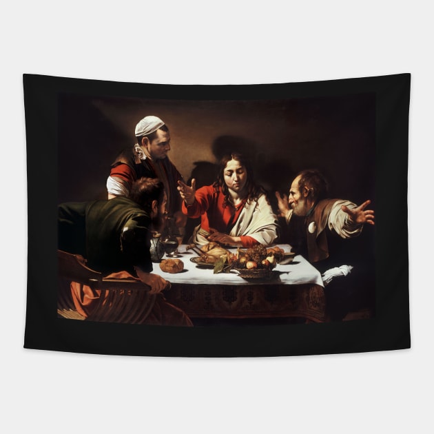 Supper at Emmaus - Michelangelo Merisi da Caravaggio Tapestry by themasters