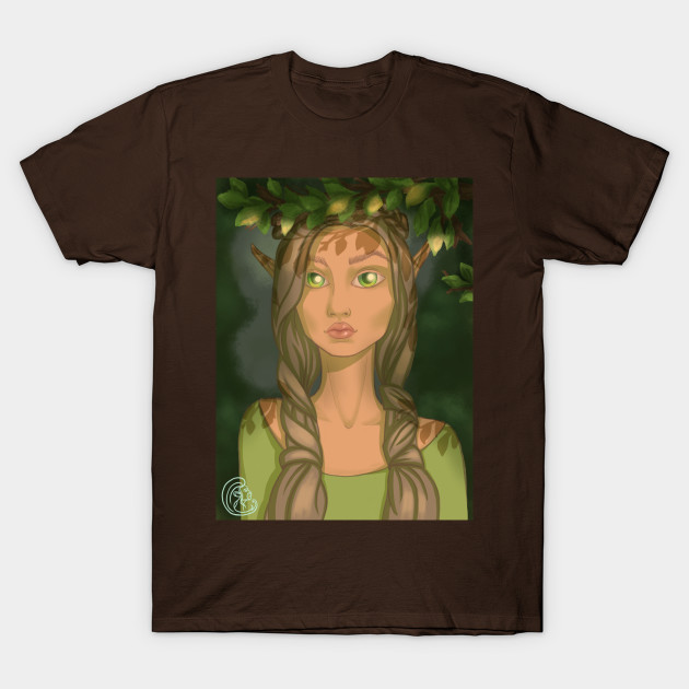 Forest Nymph Beautiful Elf With Big Green Eyes Anime Art Anime Girls T Shirt Teepublic,Girl Face Outline