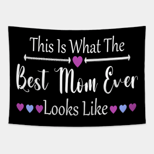 Funny Best Mom Ever Happy Mother's Day Saying Tapestry