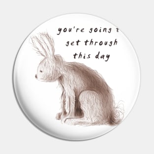 Sad Bunny ~ You're going to get through this day! Pin
