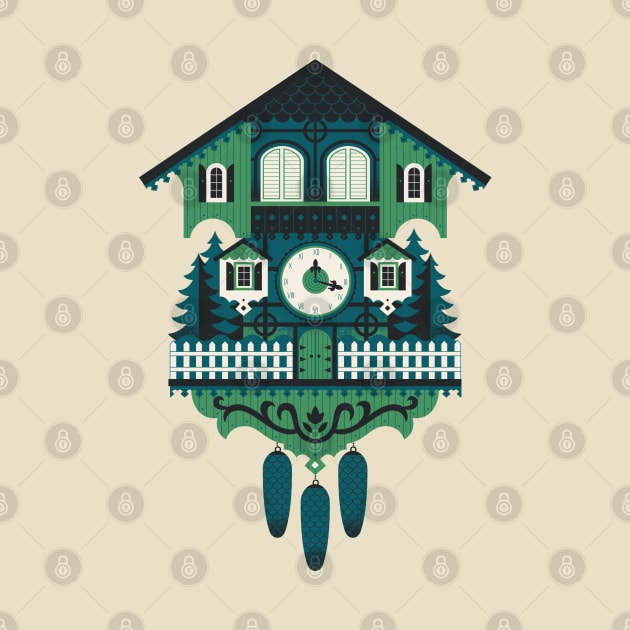 Cuckoo Clock by Lucie Rice Illustration and Design, LLC