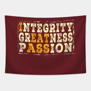 Vintage Integrity greatness passion Tapestry