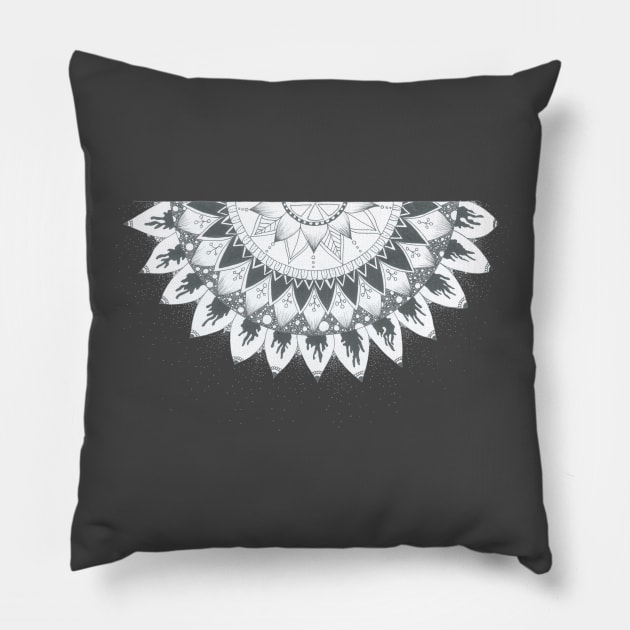 Semicircle of Life Pillow by annaandron