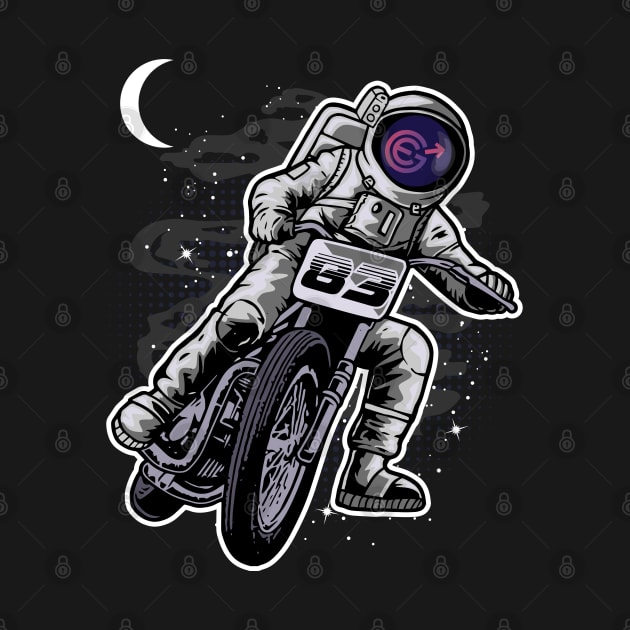 Astronaut Motorbike Evergrow Crypto EGC Coin To The Moon Crypto Token Cryptocurrency Wallet Birthday Gift For Men Women Kids by Thingking About