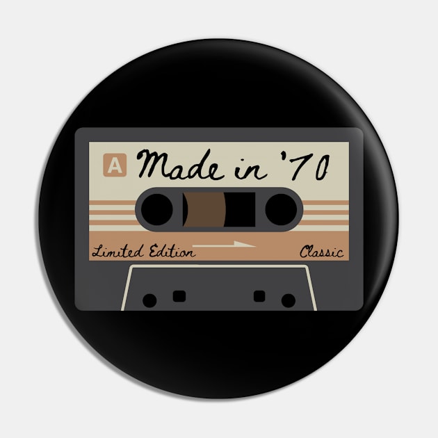 1970 Mixed Tape Limited Edition Classic Pin by MalibuSun