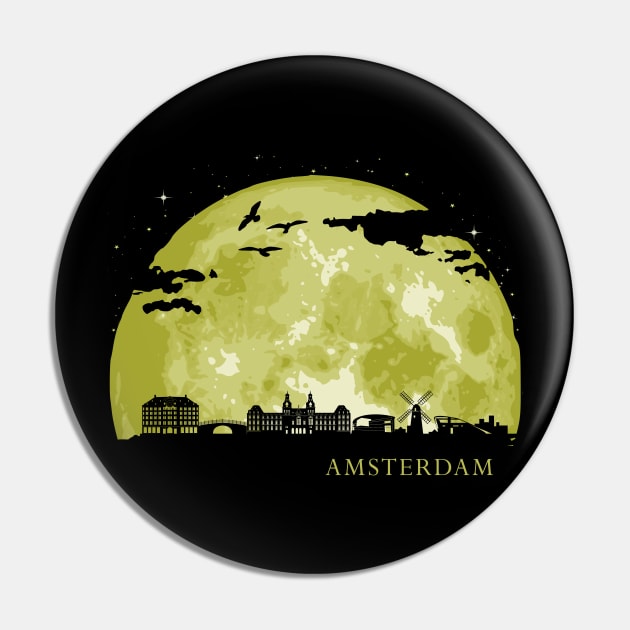 Amsterdam Pin by Nerd_art