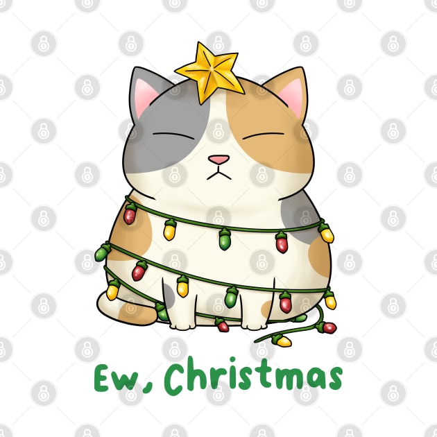 Ew Christmas Cute Calico Cat Christmas Tree by Takeda_Art