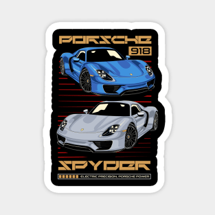 Classic Porsche Spyder 918 Magnet