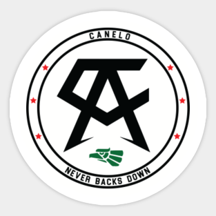 Canelo Alvarez Mexico Logo Stickers Teepublic