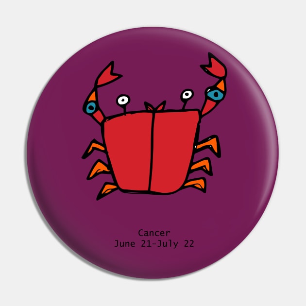 Cancer - Zodiac Sign Pin by bruxamagica