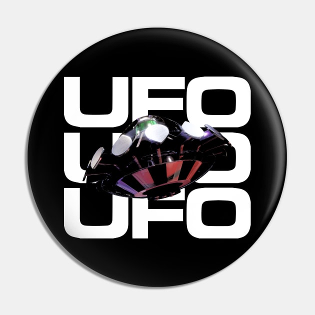 UFO Invaders Pin by Meta Cortex