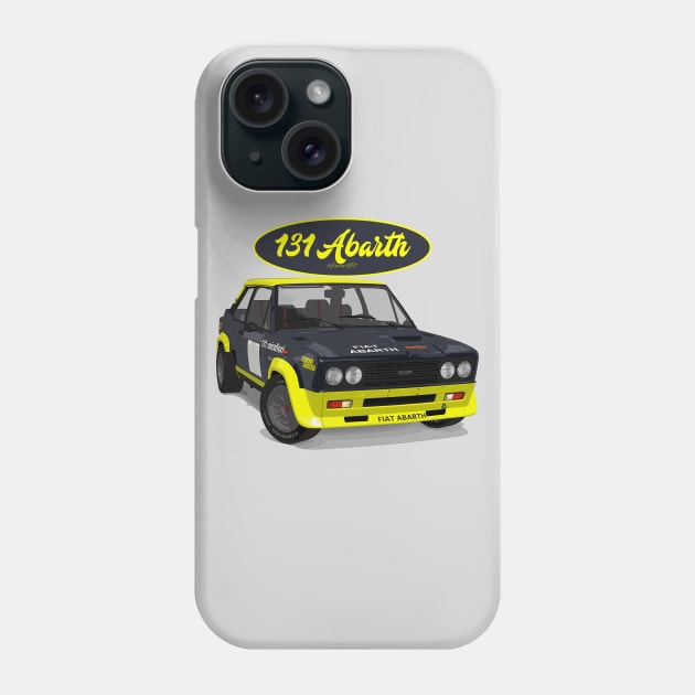 Fiat 131 Abarth Olio Fiat Phone Case by PjesusArt