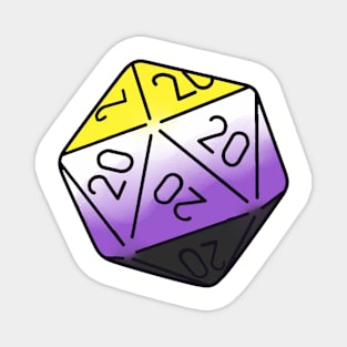 nonbinary d20 Magnet