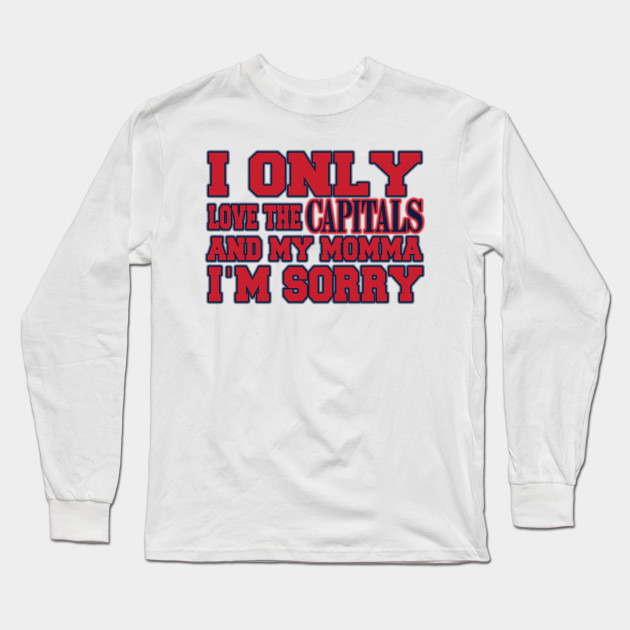 washington capitals long sleeve shirt