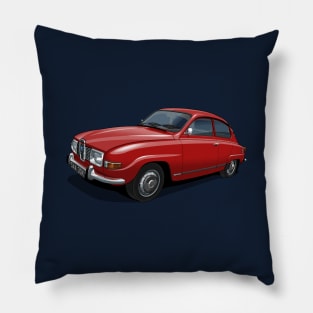 1971 Saab 96 saloon in solar red Pillow