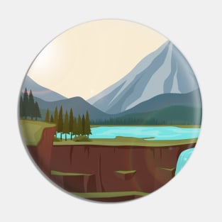 Mountains Nature Pin