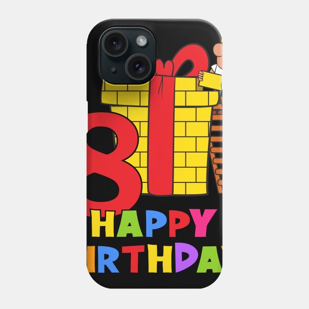 8th Birthday Party 8 Year Old Eight Years Phone Case by KidsBirthdayPartyShirts