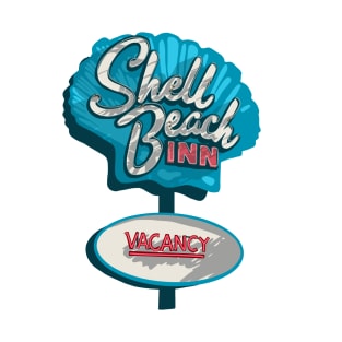 Shell Beach Inn Sign T-Shirt