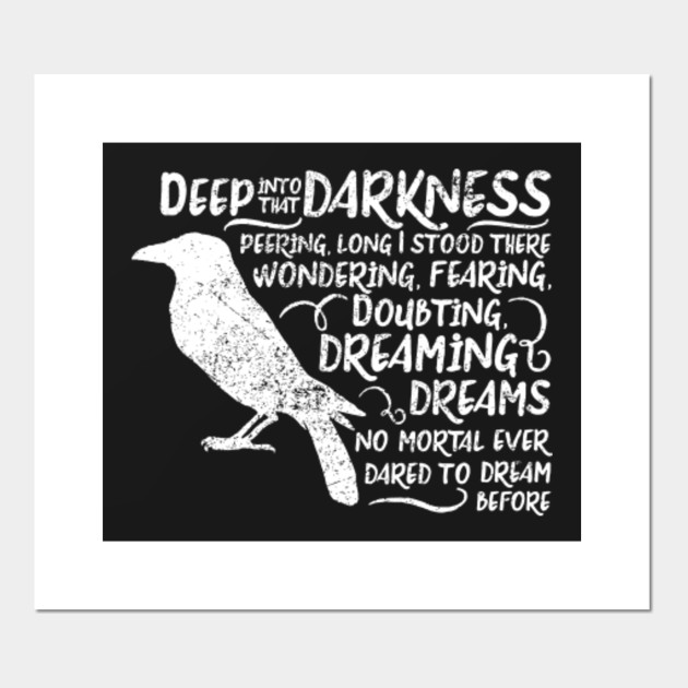 The Raven Edgar Allen Poe Quote The Raven Quote Posters And Art Prints Teepublic