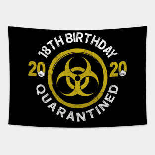 18Th Birthday 2020 Quarantined Graduation Tapestry