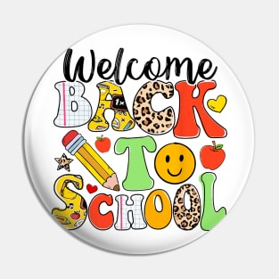 Teacher  Elementary  Welcome Back To School Pin