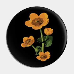 Colorful floral Pin