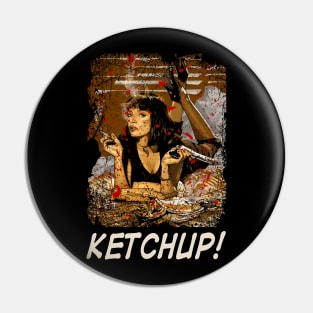 Graphic Ketchup Pin