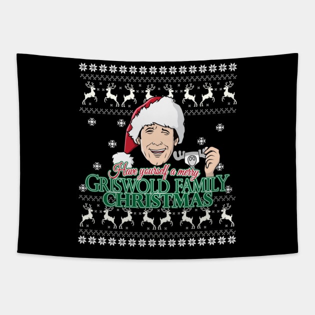 Have Yourself A Merry Griswold Family Christmas Tapestry by Leblancd Nashb