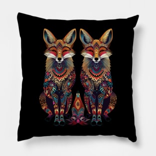 Fox Fascinating Foragers Pillow