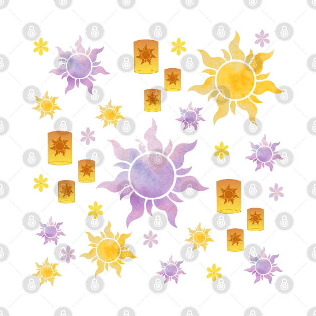 Tangled Sun Pattern by Mint-Rose