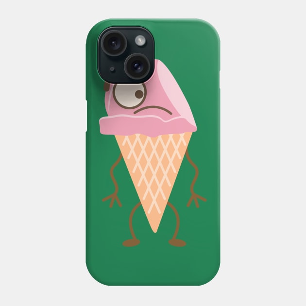 Strawberry Ice Cream Cone Phone Case by Tooniefied