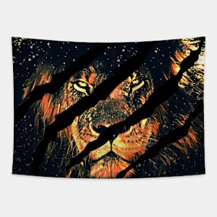 Lion's Rage Tapestry