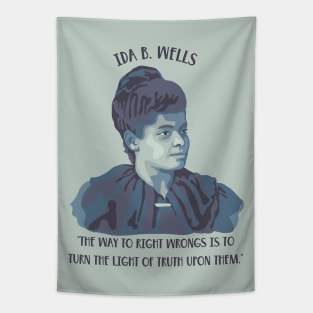 Ida B. Wells Portrait and Quote Tapestry