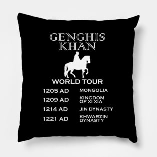 Genghis Khan Ancient World Tour History Pillow