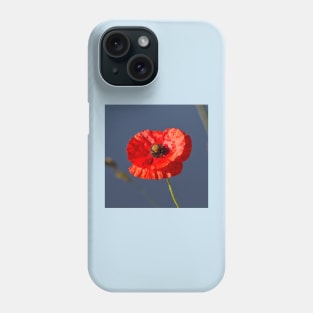 Blood Red Poppy Phone Case