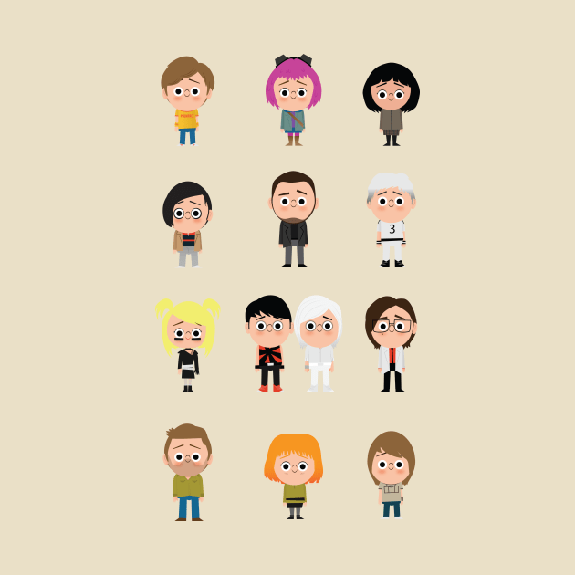 the Cast of Scott Pilgrim by Fall Down Tree